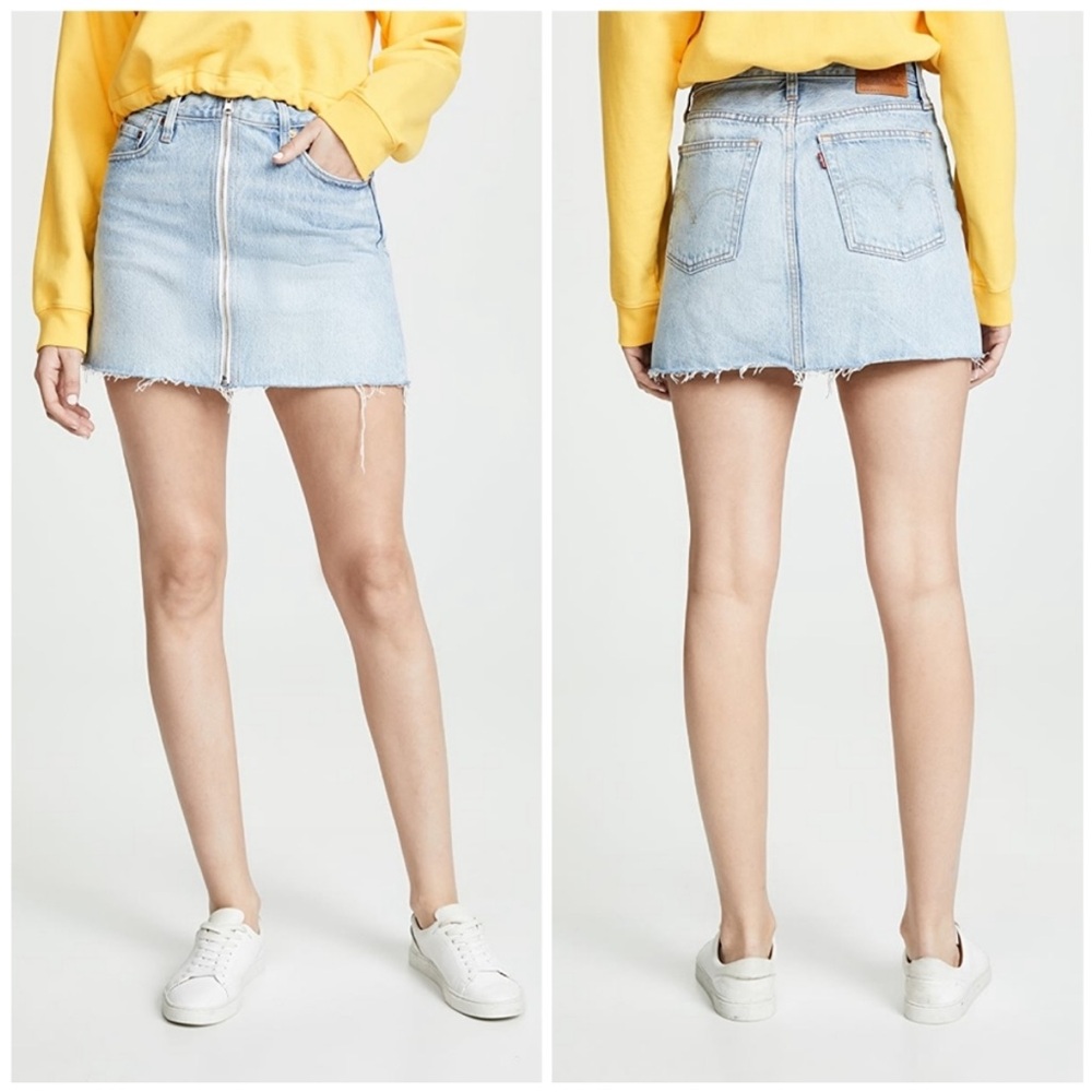 Levi’s Zip Up Mini Denim Skirt